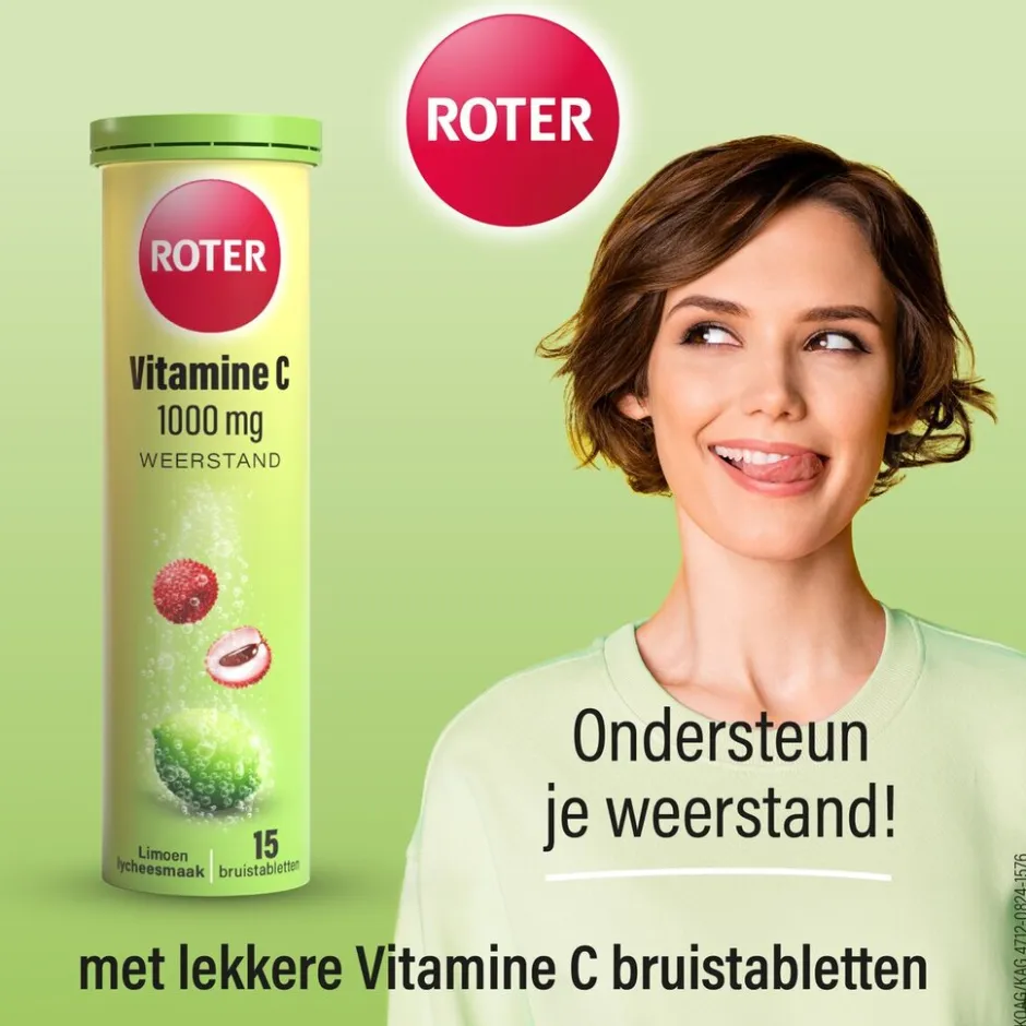 Vitamine C 1000mg Lime Lychee Bruistabletten|Roter Clearance