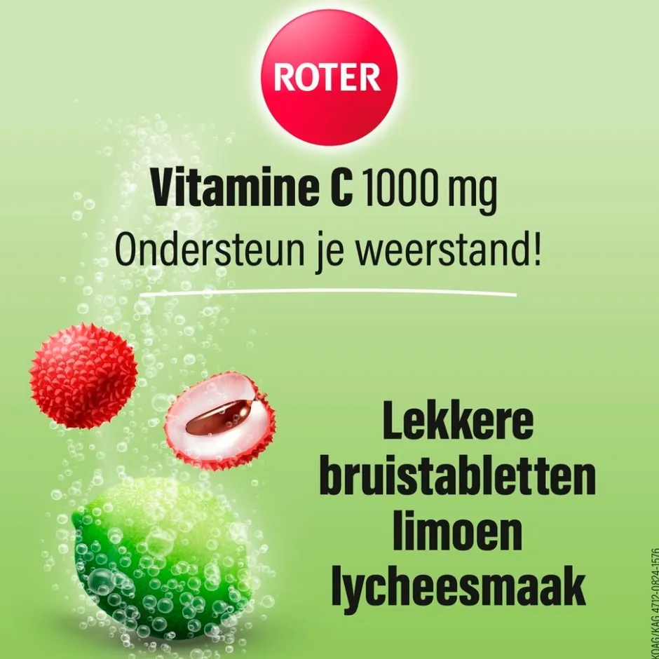 Vitamine C 1000mg Lime Lychee Bruistabletten|Roter Clearance