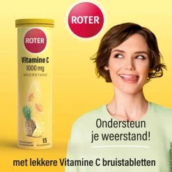 Vitamine C 1000mg Sinaasappel Ananas Bruistabletten|Roter Discount