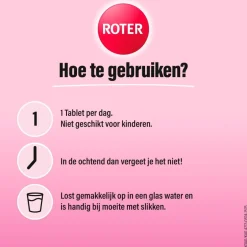 Vitamine C 1000mg Zwarte Bes Appel Bruistabletten|Roter Outlet