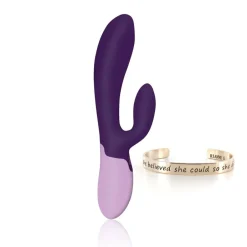 Rianne S RS - Essentials - Xena Verwarmende Rabbit Vibrator - Paars< Seksspeeltjes