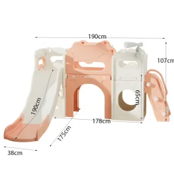 Russle Speeltoestel Kasteel XL met Glijbaan< Speeltoestellen