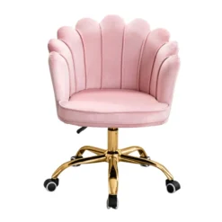 Russle Velvet Schelp Bureaustoel|