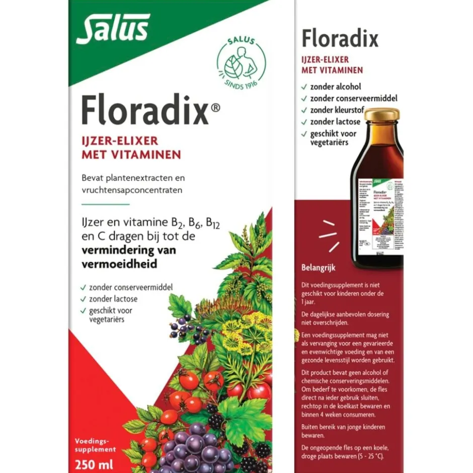 Salus Vloeibaar IJzer-Elixer|Floradix Online