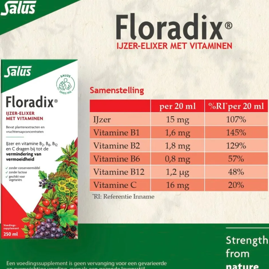 Salus Vloeibaar IJzer-Elixer|Floradix Online