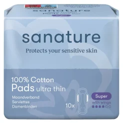 100% Katoenen Super Maandverband|Sanature Outlet