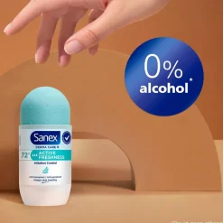 Derma Care+ Active Freshness 72h Antitranspirant Deodorant Roller|Sanex Hot