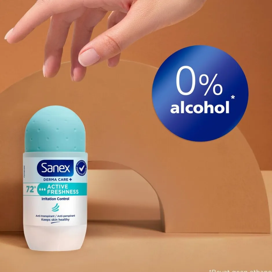 Derma Care+ Active Freshness 72h Antitranspirant Deodorant Roller|Sanex Hot