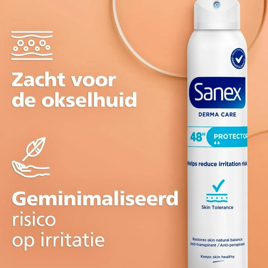 Derma Care Protector 48H Antitranspirant Deodorantspray|Sanex Clearance
