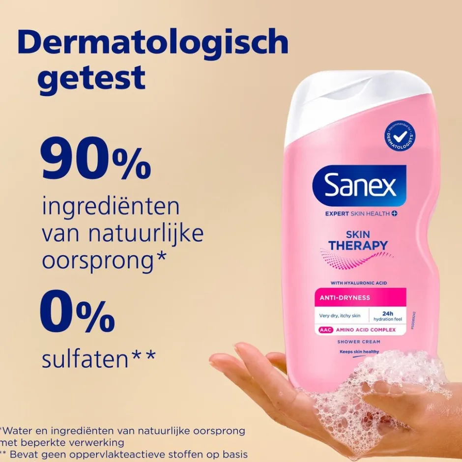 Expert Skin Health+ Skin Therapy Anti-Droogheid Douchecreme|Sanex New