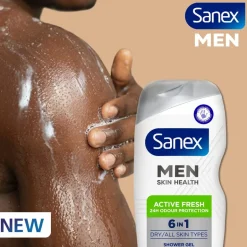 Sanex Men Skin Health 6-in-1 Active Fresh Douchegel< Douchegel