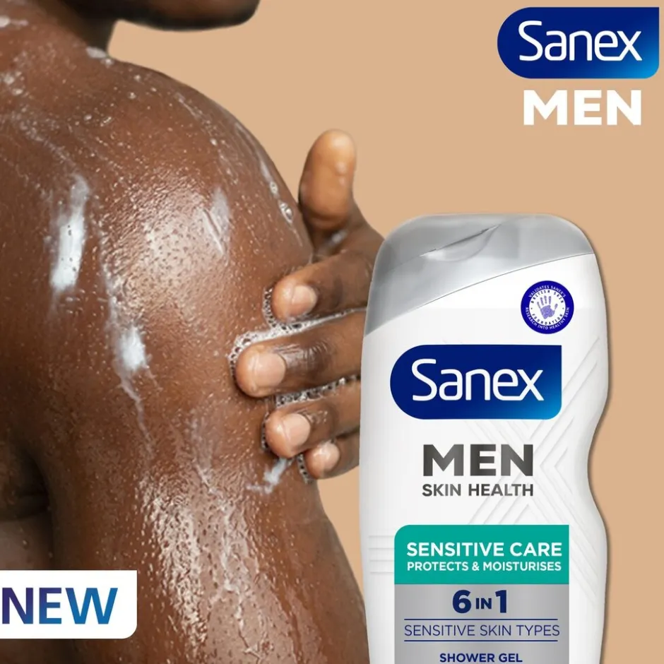 Skin Health Sensitive Care Douchegel|Sanex Men Clearance