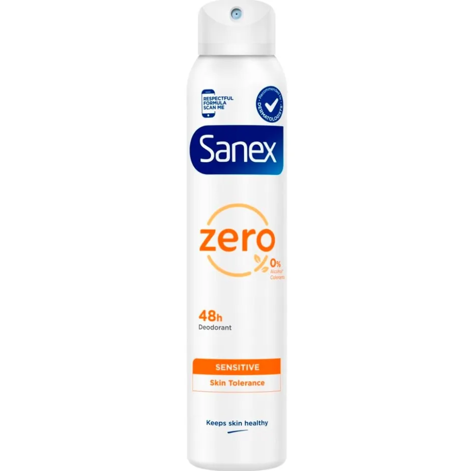 Zero% Sensitive 48H Deodorant Spray|Sanex Best