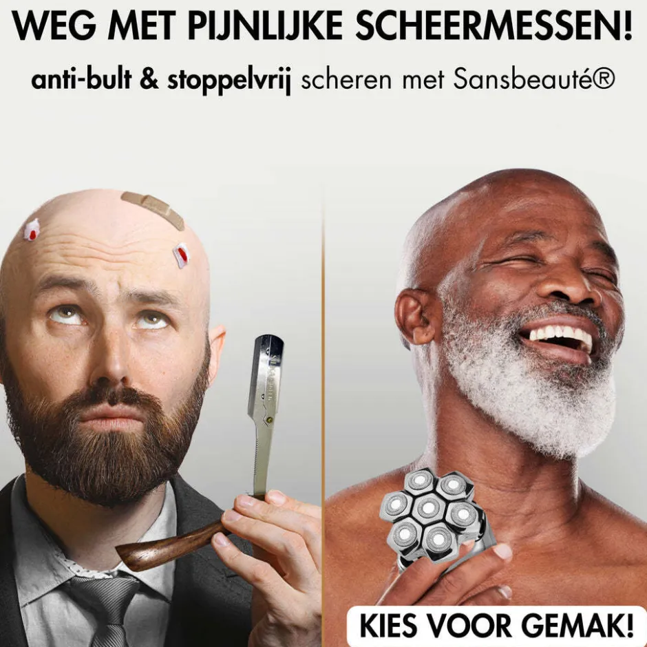 Sansbeauté Hoofdscheerapparaat Pro Magnetic<Heren Multigroomers|Elektrische Scheerapparaten