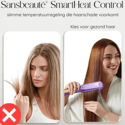 Sansbeauté Professionele Stijltang - Hair Straightener - Stijltangen - 80℃ t/m 230℃< Haarstylers