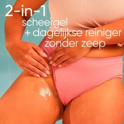 Huid & Schaamhaar 2-In-1 Reiniger en Scheergel|Satin Care Sale