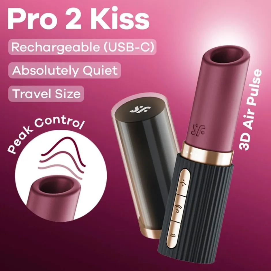 Pro 2 Kiss Air Pulse Vibrator|Satisfyer Outlet