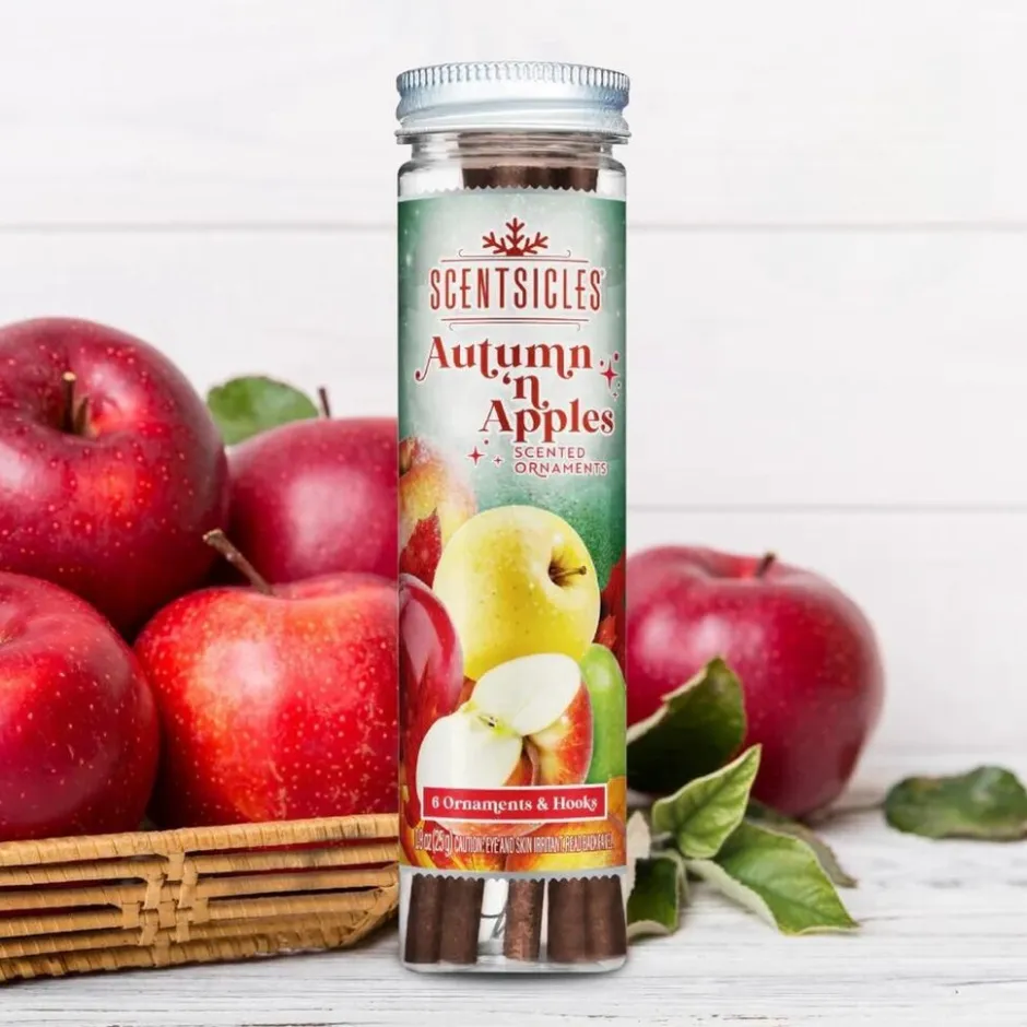 Scentsicles Apples & Autumn geurende kerstboomversiering met haken< Woonaccessoires