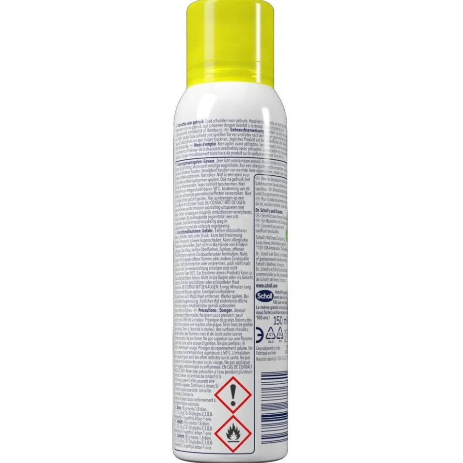 Dr. Scholl's Scholl Deodorant Schoenenspray< Zweetvoeten