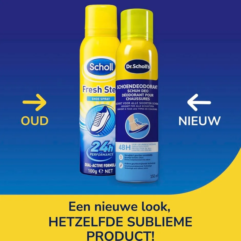 Dr. Scholl's Scholl Deodorant Schoenenspray< Zweetvoeten