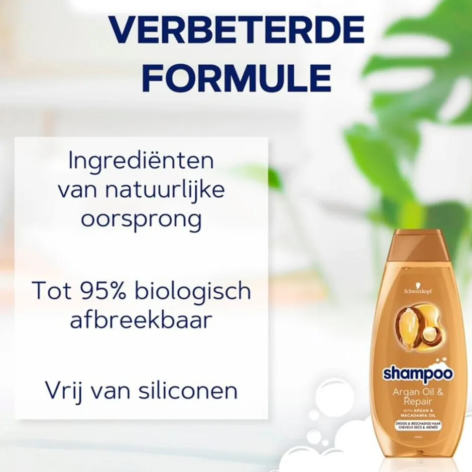 Schwarzkopf Argan Oil & Repair Shampoo< Shampoo