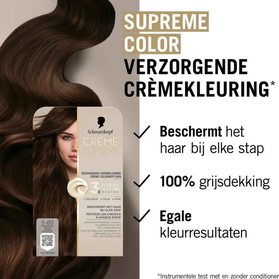 5-60 Chocolade Bruin Verzorgende Crèmekleuring|Schwarzkopf creme supreme Outlet