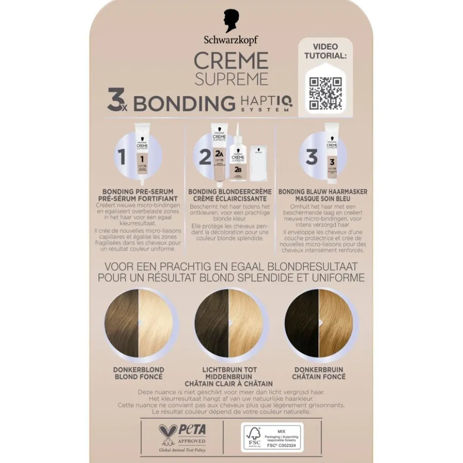 Schwarzkopf creme supreme L1++ Verzorgende Lightener< Haarverf