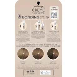 Schwarzkopf creme supreme 7-16 Cool Donker Asblond Verzorgende Crèmekleuring< Haarverf