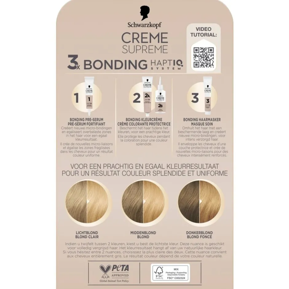 9-0 Natuurlijk Lichtblond Verzorgende Crèmekleuring|Schwarzkopf creme supreme Discount