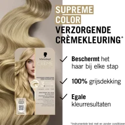 9-0 Natuurlijk Lichtblond Verzorgende Crèmekleuring|Schwarzkopf creme supreme Discount
