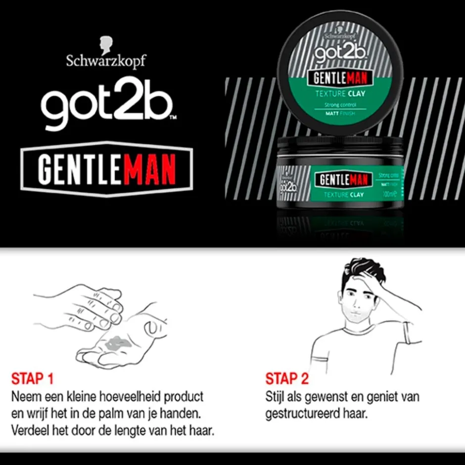 Schwarzkopf Gentleman Texture Clay|Got2B Outlet