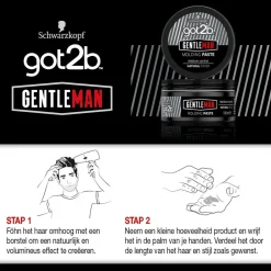 Got2B Schwarzkopf Gentleman Molding Paste< Haarpasta