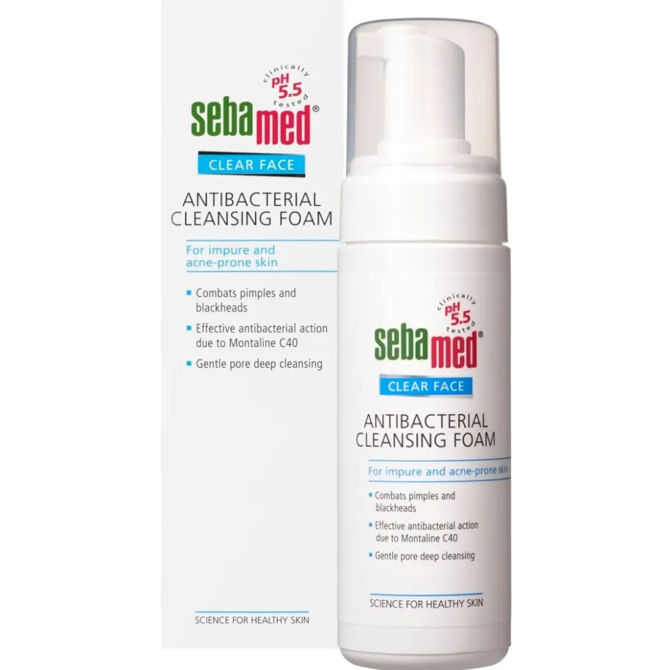 Clear Face Antibacterial Cleansing Foam|Sebamed Best