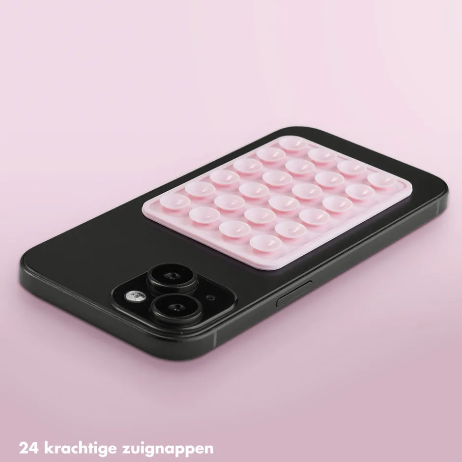 Selencia Two Pack Zuignap Telefoon Sticker< Telefoonhouders
