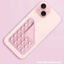 Selencia Two Pack Zuignap Telefoon Sticker< Telefoonhouders