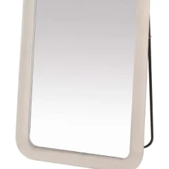 SensaHome Gestoffeerde Staande Spiegel Oval< Woonaccessoires