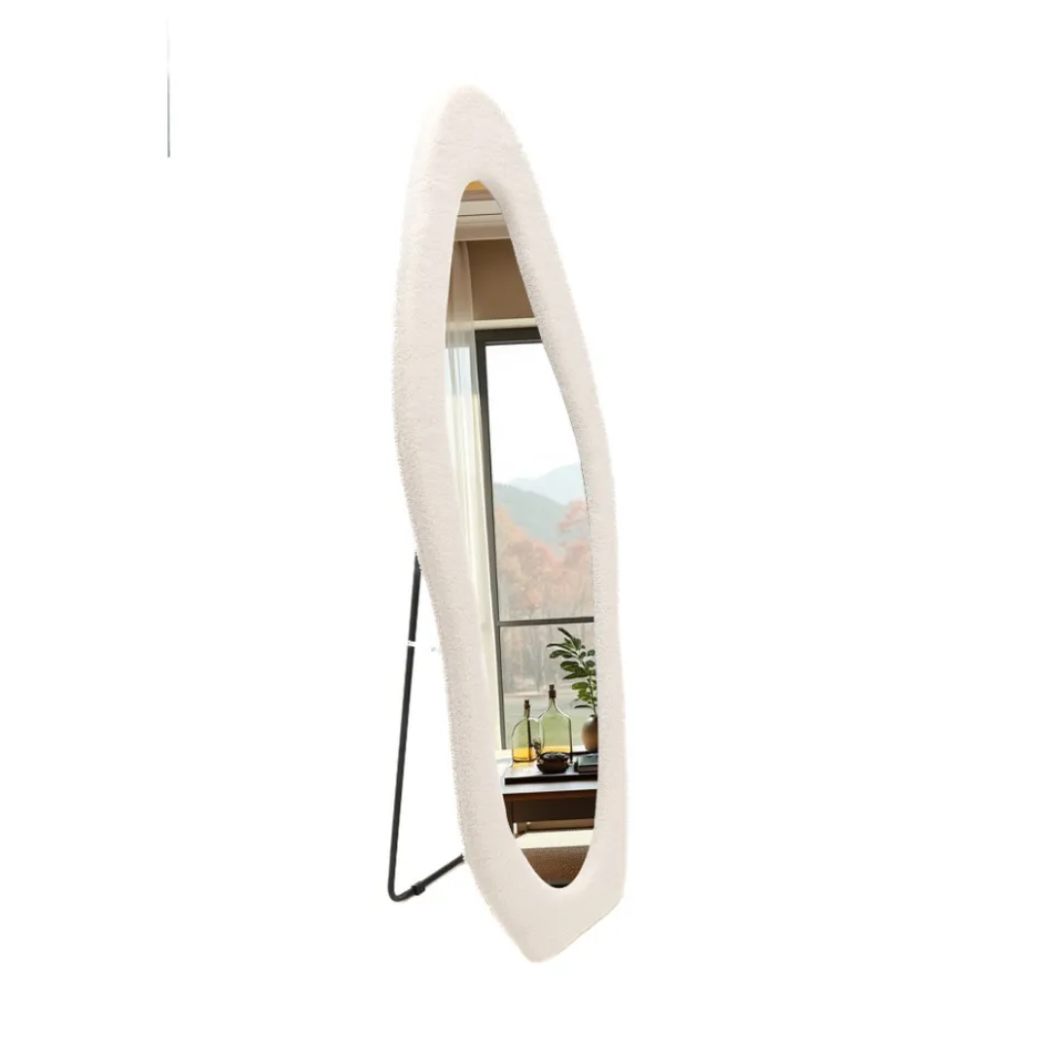 Gestoffeerde Staande Spiegel Shaped|SensaHome Outlet