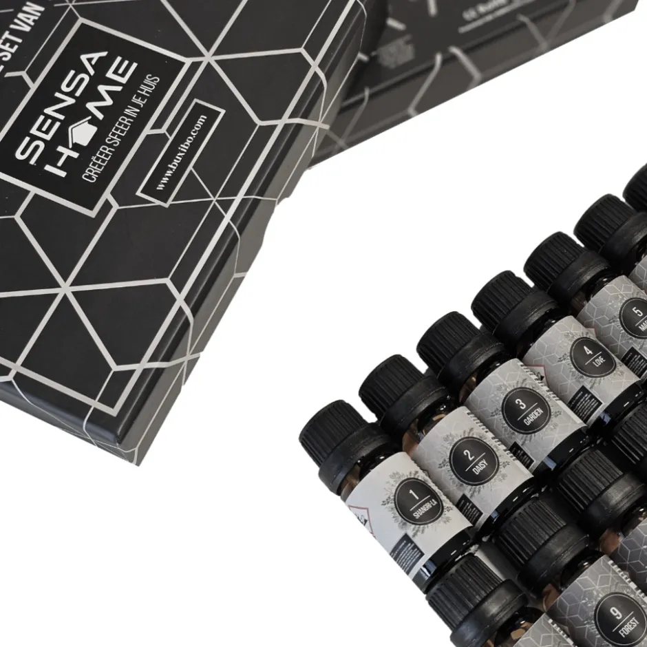 SensaHome Geuroliën Set 14 Premium Geuren voor Luchtbevochtiger Aromadiffuser Oliebrander< Aromatherapie