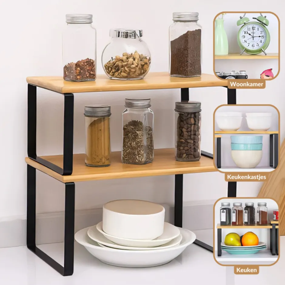 SensaHome Keuken Organizer Bureau Organizer Aanrecht Organizer Set van 2< Keuken