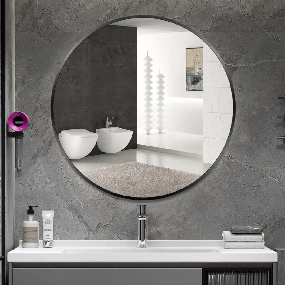 SensaHome Moderne Design Ronde Wandspiegel< Woonaccessoires