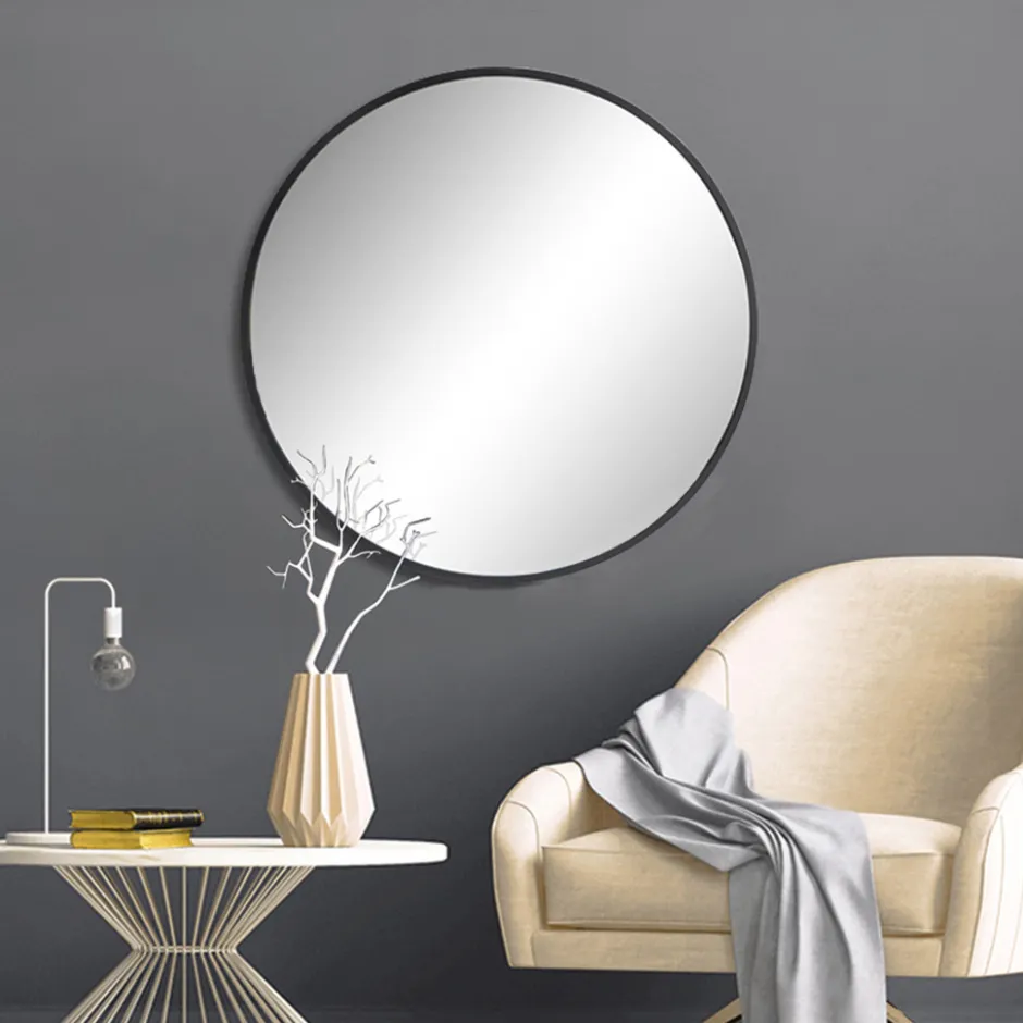 SensaHome Moderne Design Ronde Wandspiegel< Woonaccessoires