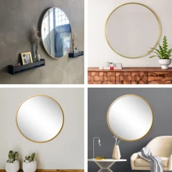 SensaHome Moderne Nordic Design Ronde Wandspiegel< Woonaccessoires