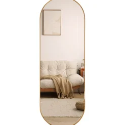 Oval Wandspiegel met Metalen Rand Minimalistisch Design|SensaHome Best
