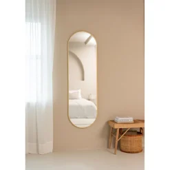Oval Wandspiegel met Metalen Rand Minimalistisch Design|SensaHome Best
