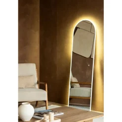 SensaHome Staande Spiegel Oval met LED Verlichting< Woonaccessoires