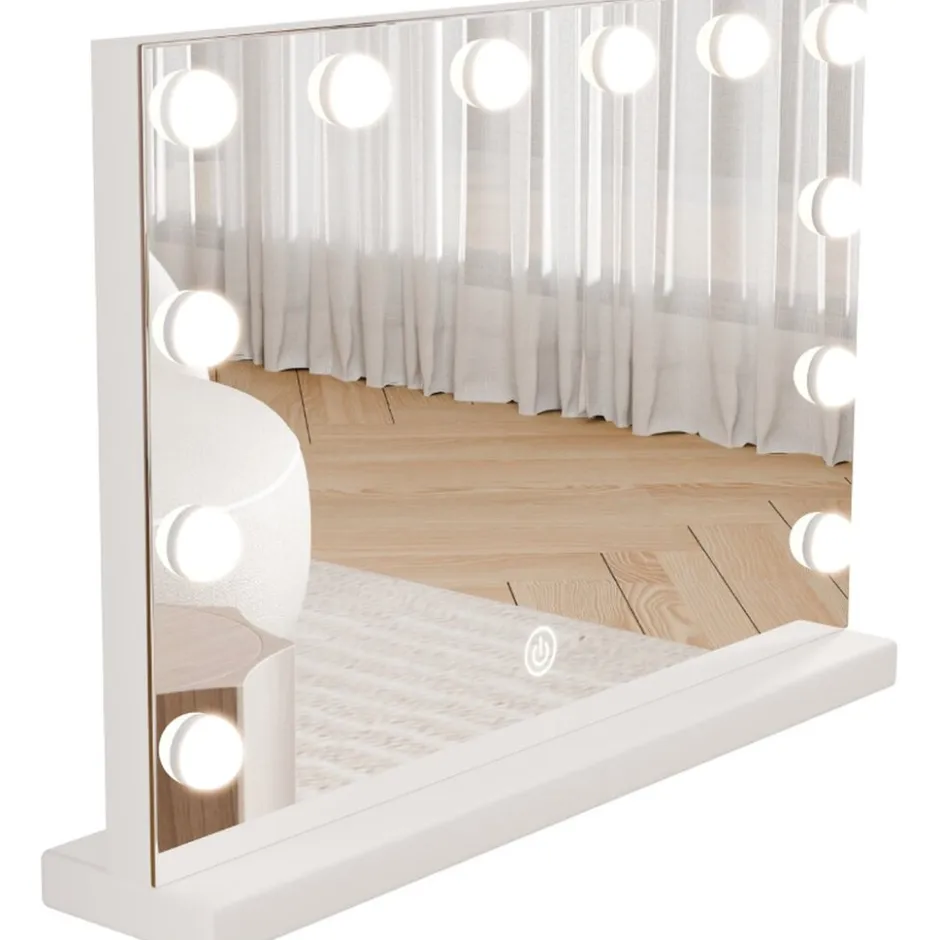 Vanity Mirror Pro Hollywood Make-up Spiegel met 12 Dimbare LED Lampen|SensaHome Clearance