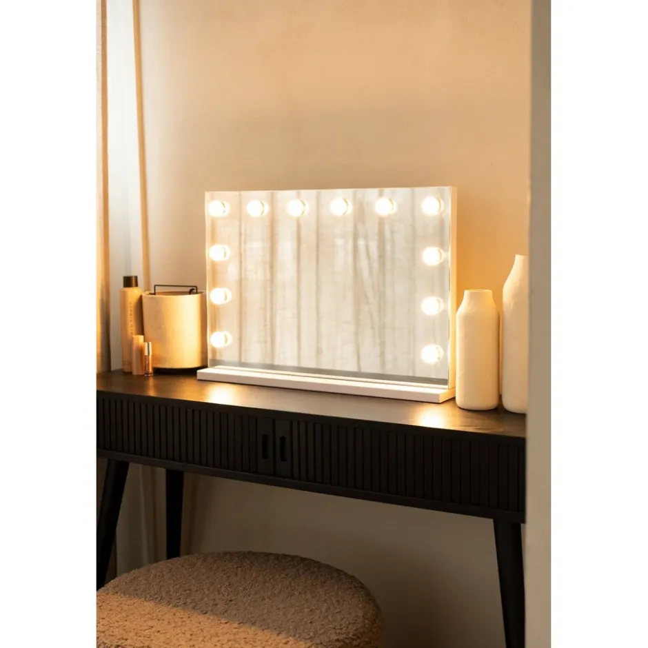 Vanity Mirror Pro Hollywood Make-up Spiegel met 12 Dimbare LED Lampen|SensaHome Clearance