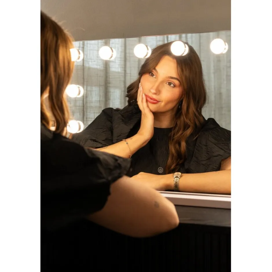 Vanity Mirror Pro Hollywood Make-up Spiegel met 12 Dimbare LED Lampen|SensaHome Clearance