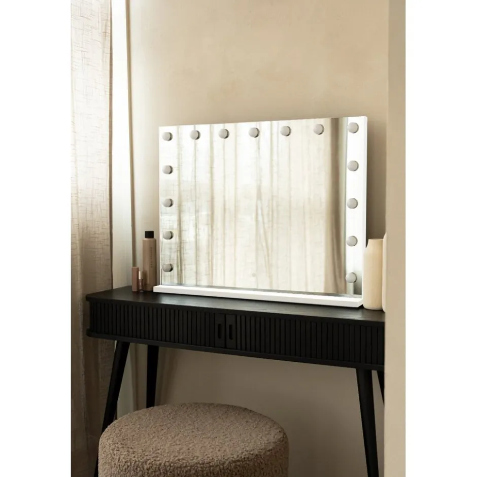Vanity Mirror Pro Hollywood Make-up Spiegel met 15 Dimbare LED Lampen|SensaHome