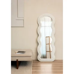 Wavy Gestoffeerde Staande Spiegel|SensaHome Best